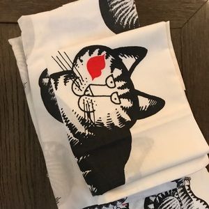 COPY - Kissy Face Kliban Cat Twin Sheet Set